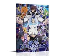 GZHYMXOZ Poster su tela di Edens Zero, decorazione artistica da parete a tema anime, stile classico, per camera da letto, 20 x 30 cm, con cornice