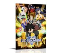 GZHYMXOZ Poster su tela di Edens Zero, decorazione artistica da parete a tema anime, stile classico, per camera da letto, 60 x 90 cm, con cornice
