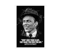 GZHYMXOZ Poster su tela di Frank Sinatra con un cantante eccezionale e una band incredibile, decorazione artistica da parete per camera da letto, poster 40 x 60 cm, senza cornice