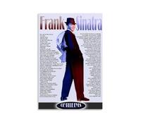 GZHYMXOZ Poster su tela di Frank Sinatra con un cantante eccezionale e una band incredibile, decorazione artistica da parete per camera da letto, 30 x 45 cm, senza cornice