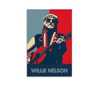GZHYMXOZ Willie Nelson Eccezionale cantante e Amazing Band Poster su tela, decorazione artistica da parete per camera da letto, poster 40 x 60 cm, senza cornice