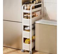 GZKDKZB Carrello portaoggetti Sottile, unità portaoggetti Stretta, scaffalatura Stretta con rotelle, mobiletto portaoggetti Alto e Stretto, mobiletto portaoggetti Verticale per Il Bagno, m