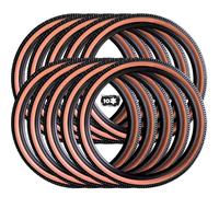 GZKDKZB Pneumatici 24 2.125 10 Pezzi | Pneumatici 24x2.125 Pneumatici da 24 Pollici Pneumatici per Bicicletta BXM | Design Laterale Marrone Pneumatici 24 2.125 con Resistenza alle forature