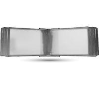 GZKDKZB Portadocumenti da Parete in Formato A4 con 20 Tasche per Esposizione e organizzazione di Libri, Colore Svart