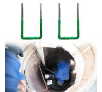 GZKDKZB Scala per finestre Regolabile a 2-10 pioli, Scala da Parete in Acciaio Resistente per l'uscita dal seminterrato, Confezione da 2, 15x28x1,2 cm (5,9x11x4,9 Pollici)