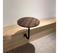 GZKDKZB Tavolo Rotondo da Parete da 40 cm - Moderno Tavolo da Bar e centrotavola Galleggiante in Metallo a Forma di L per Bar, Pub e comodini - Tavolino salvaspazio