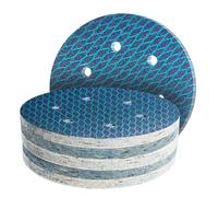 GZKTY 50 pezzi Dischi Abrasivi eccentrici 150mm Grana da 60/80/120/180/320 Per Levigatrice Rotoorbitale Professionale