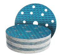 GZKTY Dischi Abrasivi 150mm a Scaglie Antintasanti, 45 Pezzi, 15 Fori, Grana 60, Per Levigatrice Rotoorbitale Professionale