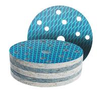 GZKTY Dischi Abrasivi 150mm a Scaglie Antintasanti, 50 Pezzi, 15 Fori, Grana 240, Per Levigatrice Rotoorbitale Professionale