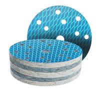 GZKTY Dischi Abrasivi 150mm a Scaglie Antintasanti, 50 Pezzi, 15 Fori, Grana 320, Per Levigatrice Rotoorbitale Professionale