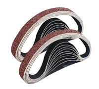 GZKTY Set 25 Nastro Abrasivo 25x762 mm, per Levigatrice a Nastro | 5 Granature 80/120/150/240/400