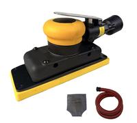 GZKTY Smerigliatrice ad aria compressa 70 x 198 mm, levigatrice orbitale con 10 griglie abrasive, per legno, metallo, auto