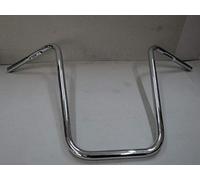 GZM Manubrio Apehanger Alto 1'' (25MM) Cromato Universale x Moto Compatibile con HARLEY Custom Chopper Bobber