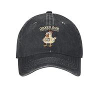 GZMQMOKD Berretto da Baseball da Uomo Gioco di Pollo Non Guardare Il Pollo Berretto da Baseball Vintage Distressed Lavato Berretto da Sole Unisex Estate Cappelli Morbidi destrutturati cap Regalo
