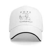 GZMQMOKD Berretto da Baseball da Uomo Papa Francesco RIP Resto in Pezzo Non Lasciare Mai La Luce della Speranza Si Spegne Berretti da Baseball Cappelli Unisex con Visiera Regalo