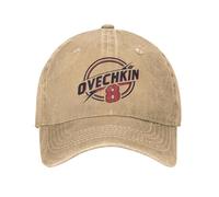 GZMQMOKD Berretto da Baseball da Uomo Unisex Alex Ovechkin Grande 8 Cappello Stampa Vintage Distressed Denim Lavato Berretto da Baseball Regalo Regolabile