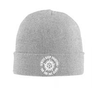 GZMQMOKD Cappello Caldo Autunnale e Invernale da Uomo, Berretti Keep Fighting Vintage Caps Adulto Unisex KPOP Cappello a Maglia Autunno Inverno Grafico Berretto Elastico