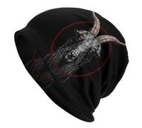 GZMQMOKD Cappello Caldo Invernale, Satana Lucifero Skullies Berretti Berretti Cappello Sottile Philip Nero Autunno Primavera Bonnet Cappelli Uomo Donna Street Ski cap