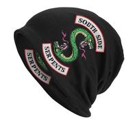 GZMQMOKD Inverno Caldo Tesa orinatoio Berretto, South Side Serpenti Bonnet Cappelli Cappello Lavorato a Maglia Hip Hop Outdoor Skullies Berretti Cappelli Figura Adulto Caldo Testa Wrap cap