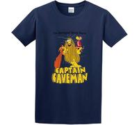 GZNDBFMEP Captain Caveman Retro Animated 80'S TV Show O Neck Men T Shirt