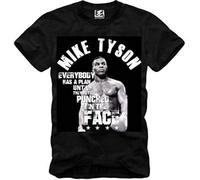 GZNDBFMEP MenWomen's 3D Print Mike Tyson Everybody Has A Plan Paris London Casual T-Shirt Black