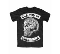 GZNDBFMEP See You in Valhalla T-Shirt Front Wolf of Odin, Berserker, Vikings, Walhalla, Ragnar