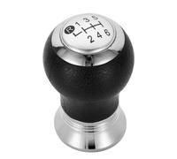 GZPARTB 6-Speed Manual Gear Shift Knob, Black Leather Chrome Trim Replacement for Auris 2005-2010, Car Transmission Lever Stick