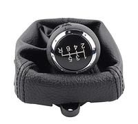 GZPARTB 6-Speed Manual Gear Shift Knob with Leather Boot Cover, Compatible with Accord VIII 2008-2014, Black