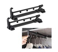 GZPFDQ 2 pacchi Ppendiabiti Estraibile per Armadio Barra Appendiabiti Estraibile, Armadio a Scomparsa Portasciugamani Appendiabiti Asta per Asta Ideale per Ripostiglio Organizzatore (Size : 25CM)