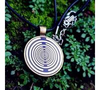 GZPKJ Ciondolo con Antenna a Campo Magnetico, Bobina di Tesla con Oscillatore Multionda, Disco Polarizzatore Tesla MWO, Lunghezza del Cinturino Regolabile di Circa 50 Cm, per Sala Yoga, Dispositivo