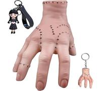 GZqiancang Mercoledì Thing Hand,con 2 Pezzi Portachiavi Mercoledì