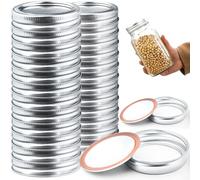 GZqiancang Set di 24 coperchi a vite riutilizzabili per barattoli Mason, barattoli di marmellata, bottiglie di vetro, bottiglie di latte, lattine di caffè (70 mm/86 mm)