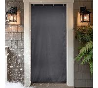 GZQIAWY Tenda Per Porta in Cotone Autunnale e Invernale Casa Ispessita Antivento Isolamento Acustico Conservazione del Calore Partizione Dell'aria Calda Anti-Freddo Tende Sospese grigio 110 x 190 cm