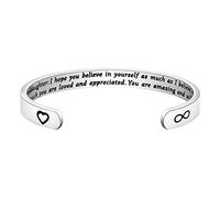 Gzrlyf Portachiavi con scritta in lingua inglese "To My Granddaughter Gifts Always Remember You're Special, Multicolore/assortiti, Small