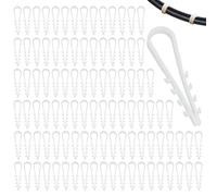 GZRXIOUS 100PCS Clip Fermacavi a U Chiodati, Clip per Cavi Fissaggio, Tasselli a Cappio, Supporto per Cavi, Clip di Fissaggio per Gestione Cavi Auto Interni Fai da Te