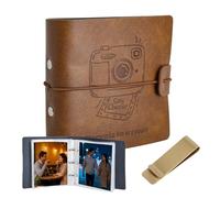 GZRXIOUS Mini album fotografico da 50 tasche adatto per Fujifilm Instax Mini 9 / Mini 8 / Mini 90 / Mini 25 / Mini 11, adatto per Polaroid Snap/Z2300/, Marrone Photocard Binder