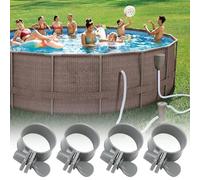 GZWY 4 fascette stringitubo in plastica da 1 1/4" per fissare i collegamenti della piscina, accessori per piscina per Summer Escape/Intex/Coleman, accessori per piscina, fascette stringitubo per