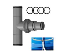 GZWY Connettore per tubo flessibile da piscina per tubo ø38 mm, connettore a 2/3 vie, accessorio per piscina Bestway Intex Coleman, adattatore per tubo per piscina per pompe filtro (A)