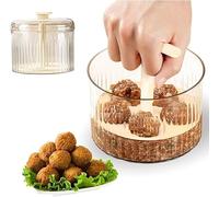 GZWY Former per polpette di carne, formatore per polpette, utensile da cucina per la produzione di polpette estruse per polpette di carne, polpette di pesce (bianco)