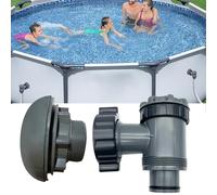 GZWY Valvola a pistone on/off con colino, accessorio piscina per ricambi Hnemix Intex Coleman, valvola per piscina Plunger, valvola di intercettazione piscina fuori terra e pompa filtro piscina (A)