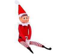 GZXEQN Elfie Pupazzo a forma di elfo birichino, Con corpo morbido e viso in vinile, 15 Pollici, Elves Behavin Badly 39 cm rosso gamba lunga con cappello, Peluche