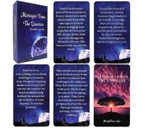 GZXINKE Messaggi dall'universo Oracle Cards, amore, finanza, carriera, consigli spirituali Oracle Deck, ti aiutano a trovare forza quando sei giù