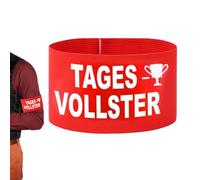 GZXUEHU Fascia da Capitano, Capitano Armband con Velcro, 35 x 7 cm, Lavorazione Squisita, vestibilità e Durata, Adatta per Compleanni, Rave Party, Feste della Birra