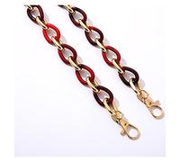 GZXXB Catena per Borsa Regolabile 1pcs Moda Donna Borsa a Catena Metallica Cinghie for Spalla Maniglia a con Manico a Catene(Dark Red)