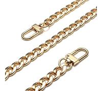 GZXXB Catena per Borsa Regolabile Borsa Ricambi Accessori Borse Catene Cintura in Oro Hardware Handbag Accessorio in Lega di Metallo in Cinturino for Donna Cinghia Cinghie(Gold,120)