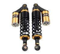 GZYF 1 coppia di ammortizzatori posteriori in alluminio da 350 mm QR-2B-320 neri e dorati
