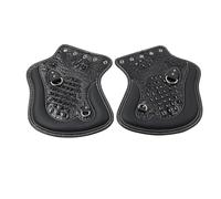 GZYF 1 P 163# Pelle, Fibbia in metallo Protezione radiatore Deflettore Calore Sella Nero Modello Universale Per la maggior parte delle motociclette.