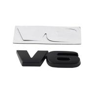 GZYF 1 pezzo di metallo V6 logo adesivo 3D emblema distintivo emblema del bagagliaio nero per la maggior parte dei veicoli