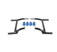 GZYF 1 set di barre di protezione per borse laterali, supporto Road Glide in acciaio blu per Touring 14-2024