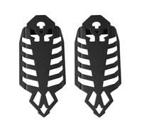 GZYF 2 pezzi Protezione antipolvere per forcella universale Coprimolla ammortizzatore Protezione in lega di alluminio Nero Per moto universale On/Off Road Dirt Bike Moto